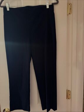 Chico's Black Straight-Leg Pull-On Pants